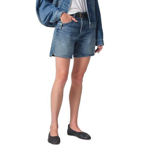 Citizens of Humanity Marlow Vintage Denim Long Shorts Mid Rise Size 28 $178